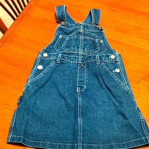 Petit Patapon carpenter style denim dress.